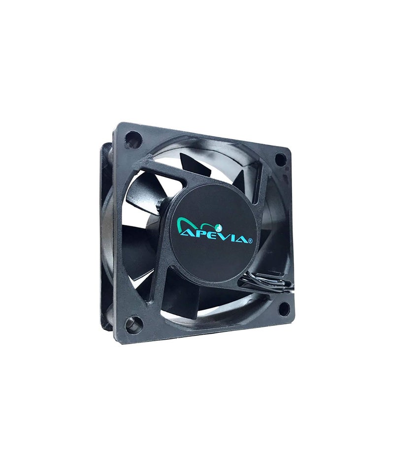 APEVIA مروحة صندوق سوداء Apevia CF6025S-3 (3 عبوة) 60 مم × 60 مم × 25 مم مع موصل 4PIN Molex + محول 3PIN للوحة الأم - Image 3